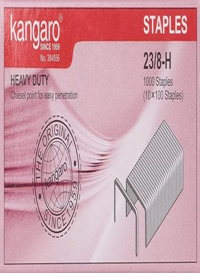 Kangaro 384556 staples, 23/8-h - 1000 pieces